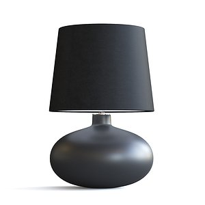 black table lamp 3D model