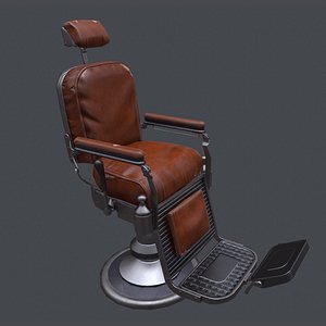 3D barbershop chair model