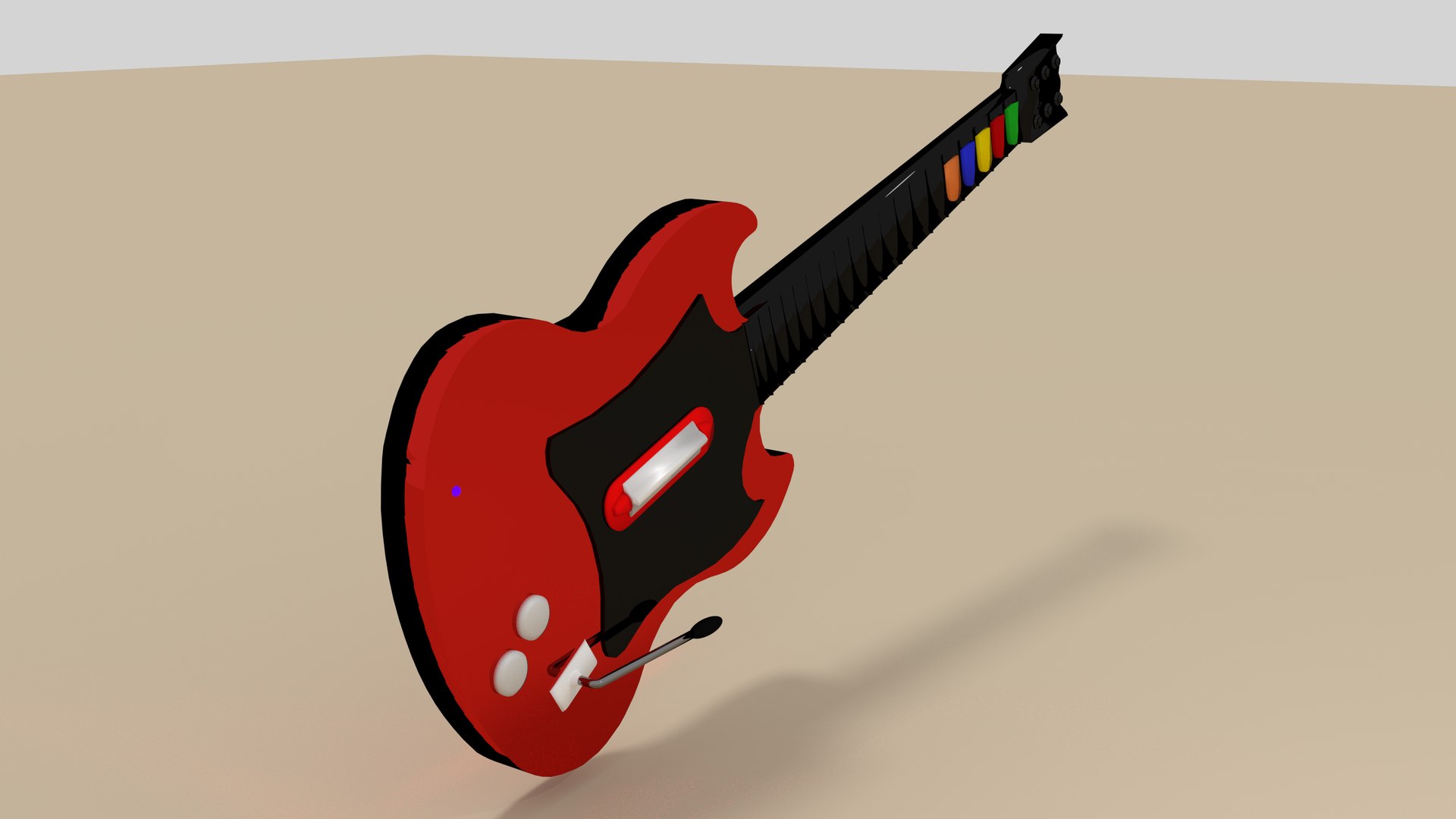 3D model Guitar Hero Controller TurboSquid 2116518