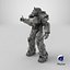Fallout Combat Armor T 60 Pollice in su