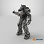 Fallout Combat Armor T 60 Pollice in su