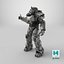 Fallout Combat Armor T 60 Pollice in su