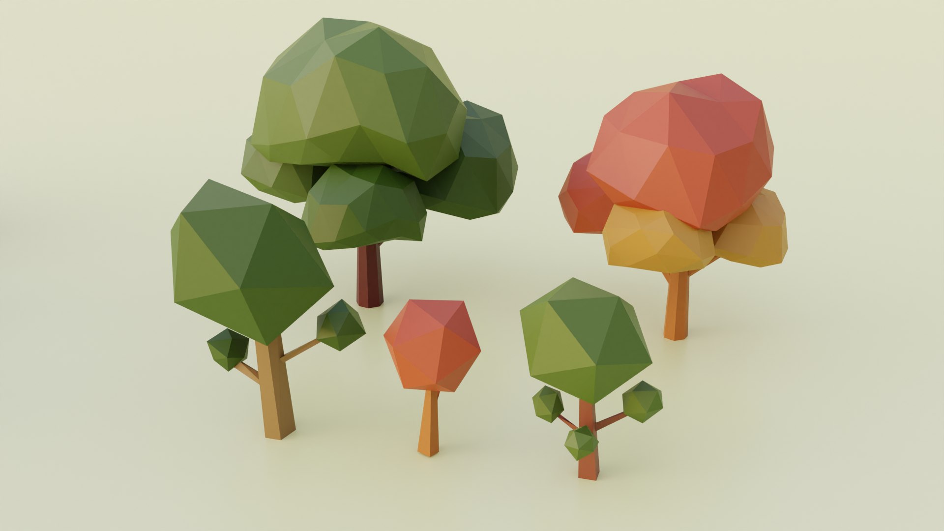 Low Poly Trees Rocks And Bushes Asset Pack 3D Model - TurboSquid 1985203