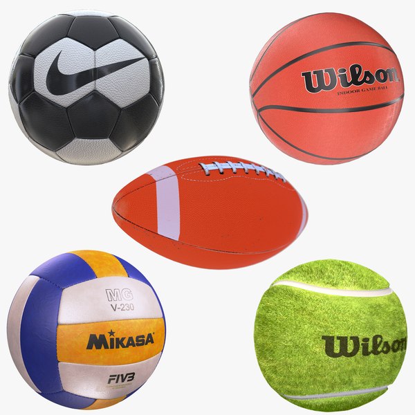 Sport Balls Collection 2 3D model