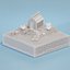 3D Island house on the beach model