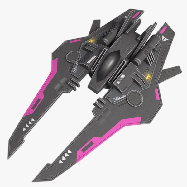 modelo 3d nave espacial de baja poli - TurboSquid 2390604