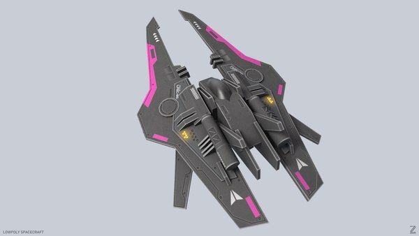 modelo 3d nave espacial de baja poli - TurboSquid 2390604