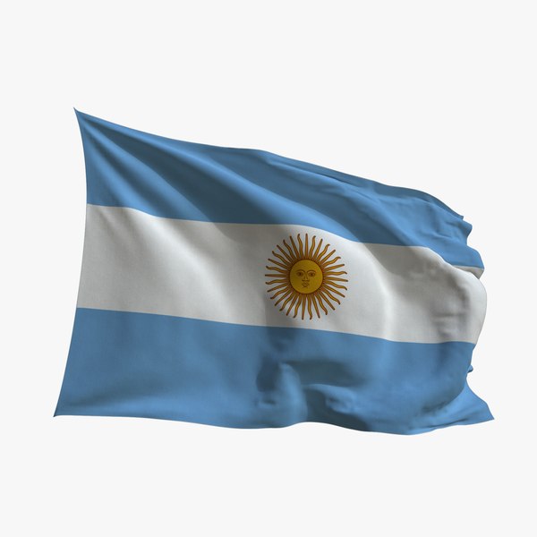 modelo 3d Bandera animada realista - Microtextura aparejada - Pon tu propia  textura - Def Argentina - TurboSquid 1787083