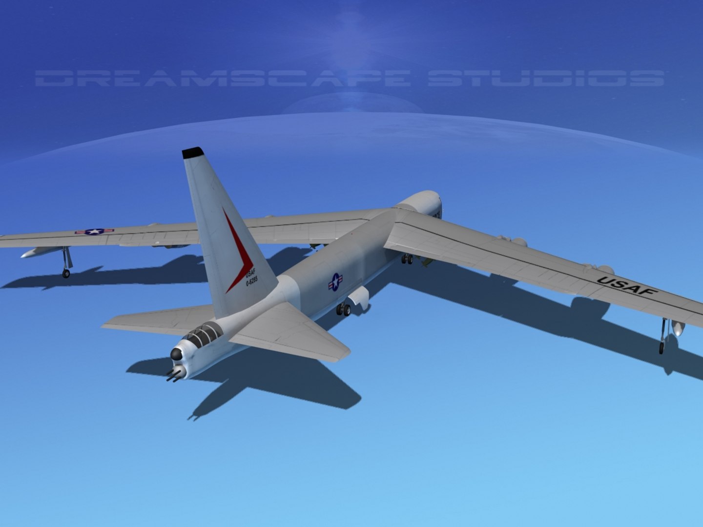 Stratofortress Boeing B-52 Bomber 3d Model