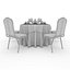 Mesa e Cadeira de Banquete 02