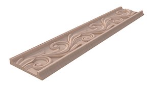 3D 3D model of decorative carved molding DECOR model