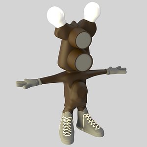 3D Cartoon Bulb Holder v4