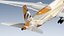 3D Airbus A350F Etihad Cargo model