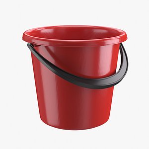 Plastic Bucket Red