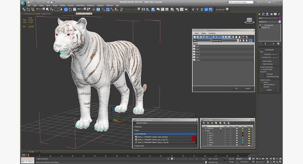 화이트 타이거 3D 모델 - TurboSquid 1271758