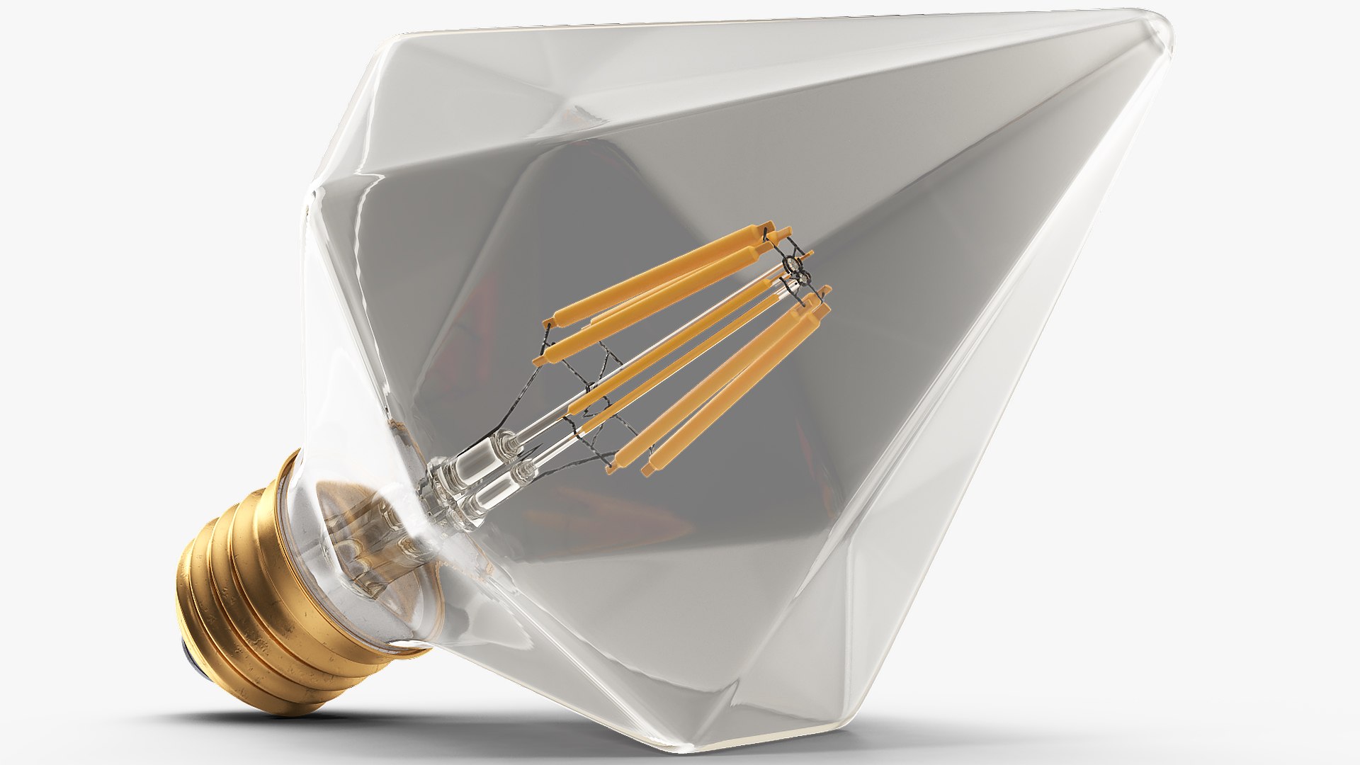 Diamond Shape Filament Led Light 3D Model - TurboSquid 1646963