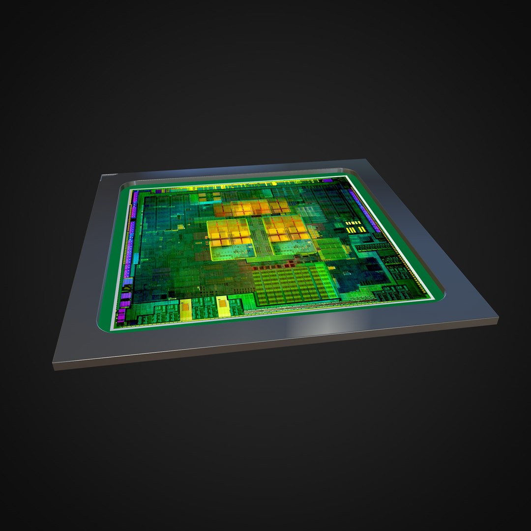 Cpu Die 3D Model - TurboSquid 1607030