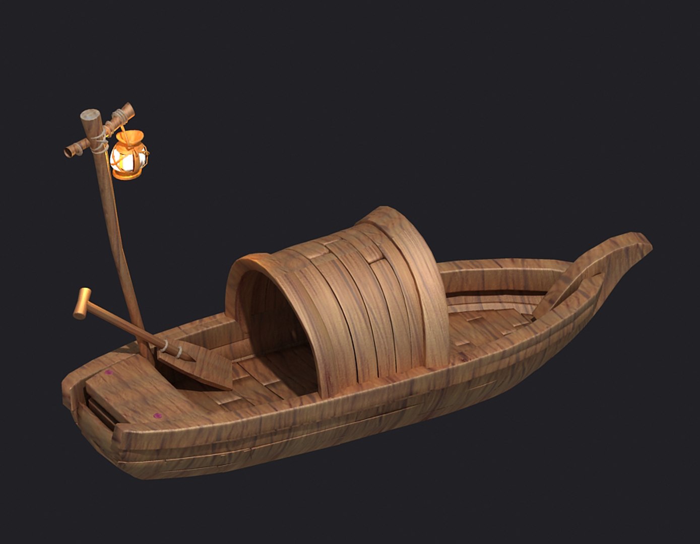 Wooden Boat Cartoon Raft 3D Model - TurboSquid 1617081