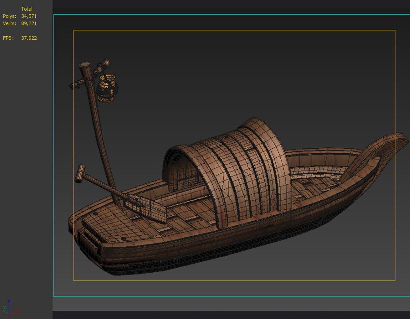 Wooden Boat Cartoon Raft 3D Model - TurboSquid 1617081