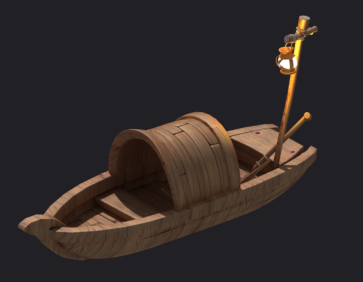 Wooden Boat Cartoon Raft 3D Model - TurboSquid 1617081
