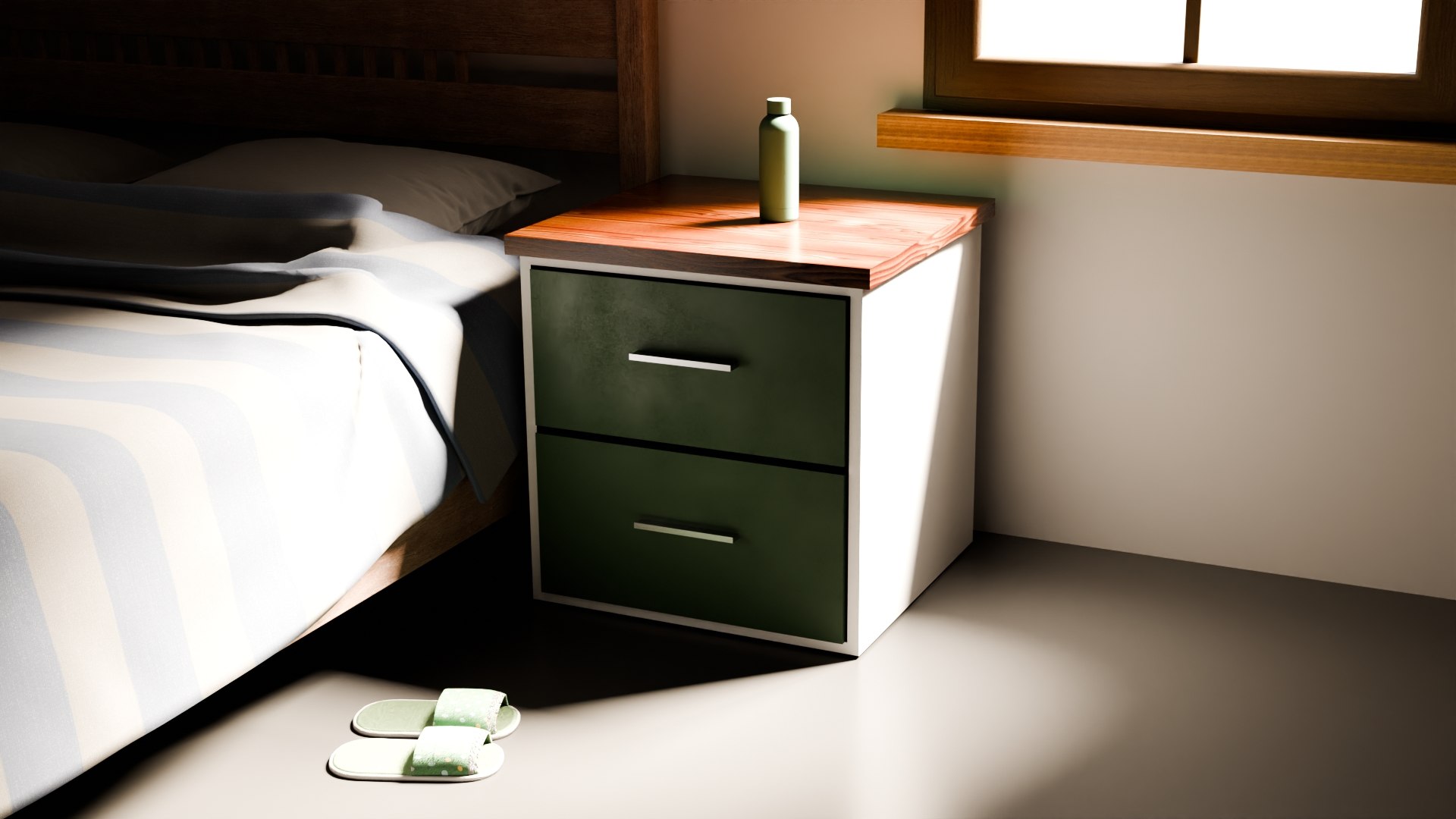 Bedside Table 3D Model - TurboSquid 2186072