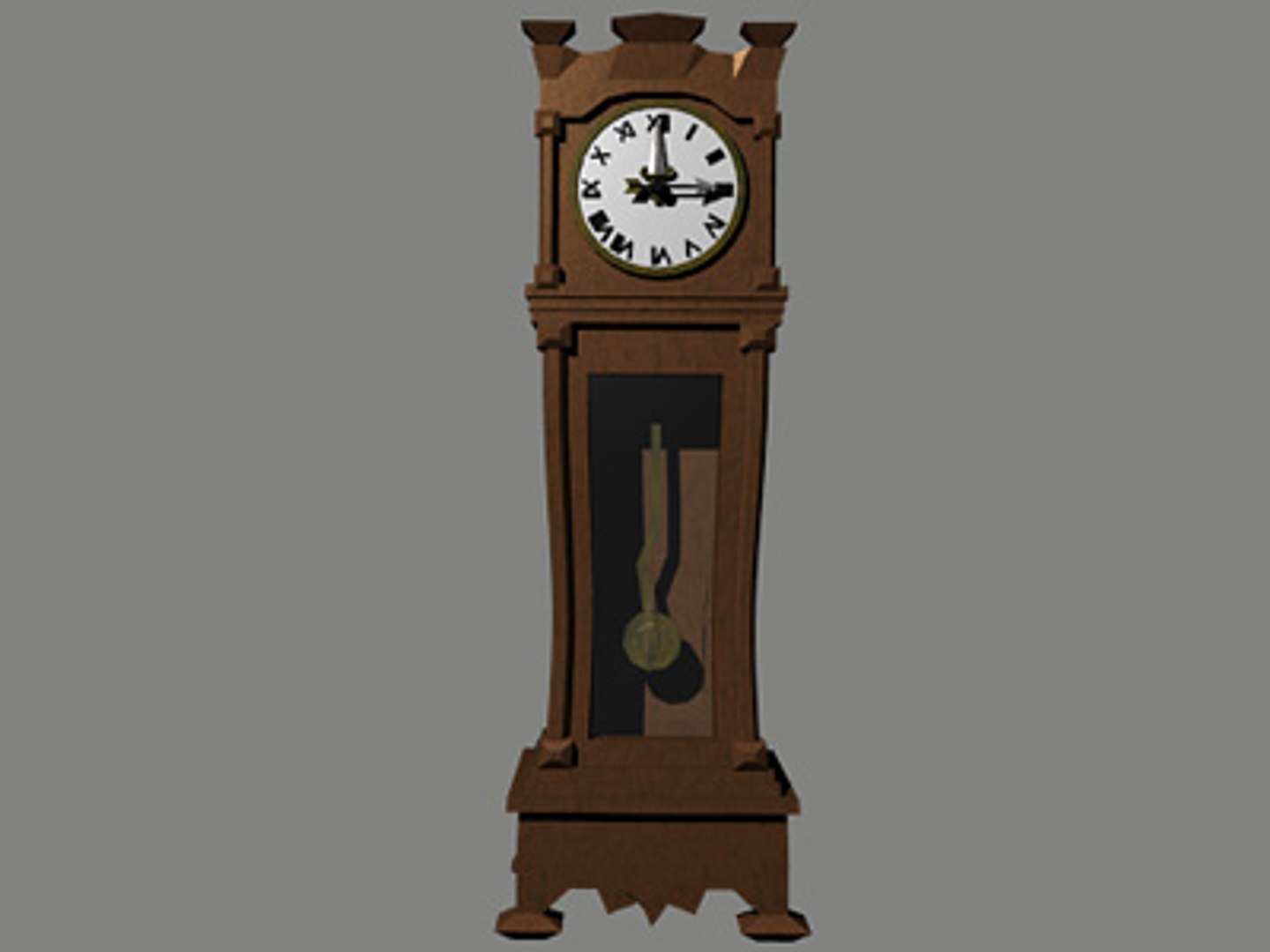 Grandfather Clock 3d Blend