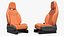 Contoured Vehicle Driver Seat Brown