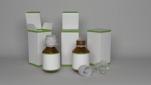 medicine bottle and package