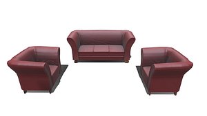 3D model Old Sofa Low-poly PBR Free