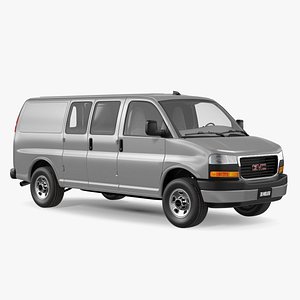 GMC Savana Van Grey Rigged