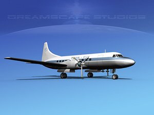 3d model of propellers convair 340