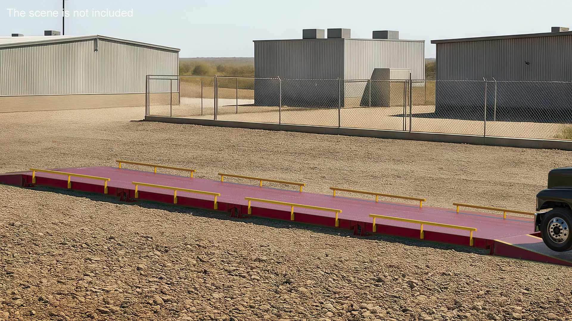 3D Modular Truck Scale Platform Red - TurboSquid 2447303