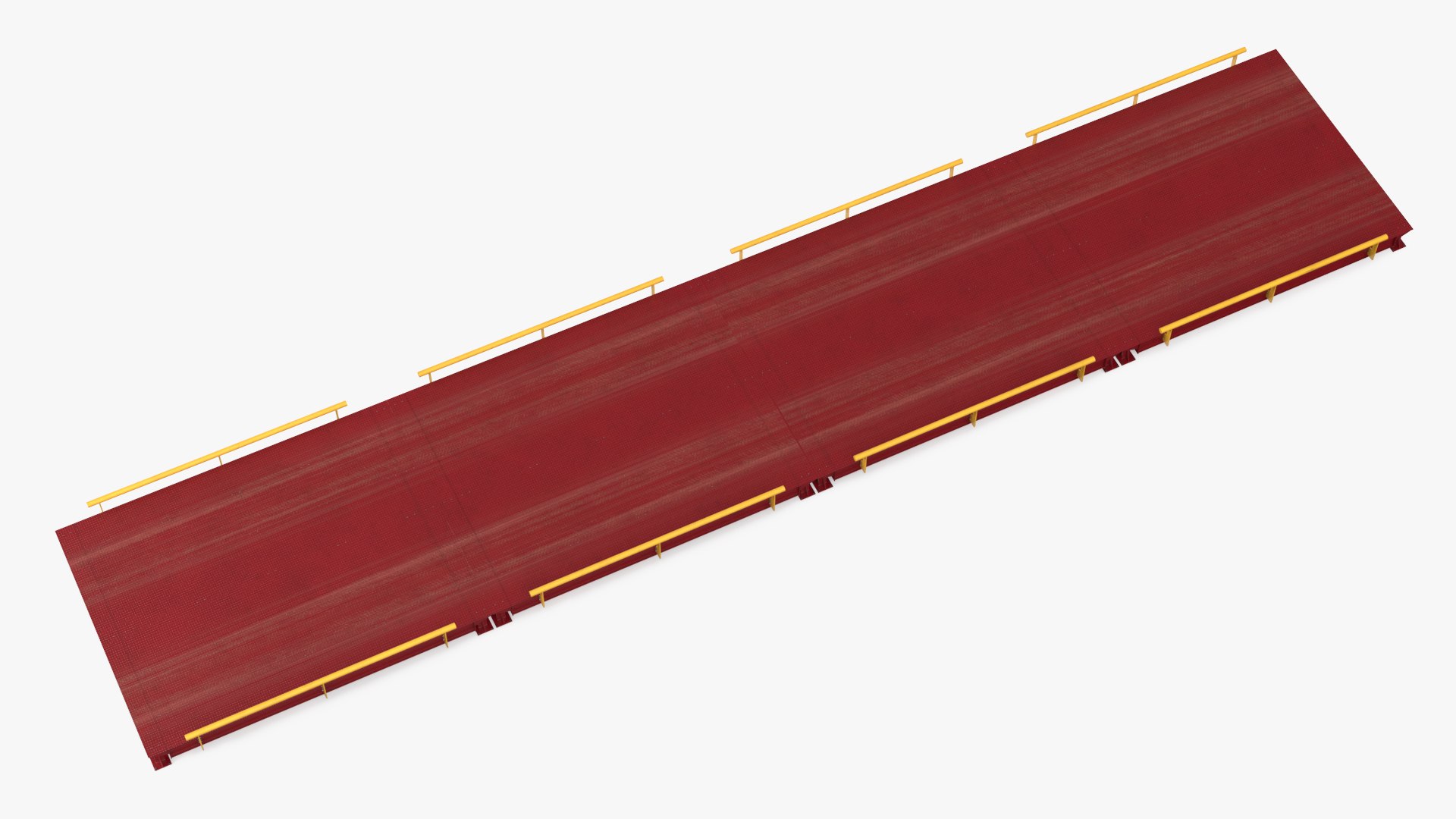 3D Modular Truck Scale Platform Red - TurboSquid 2447303