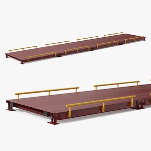 Modular Truck Scale Platform Red