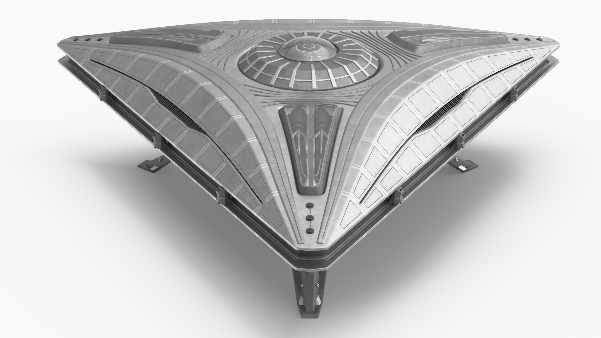 3D Triangle UFO Ship - TurboSquid 2376828