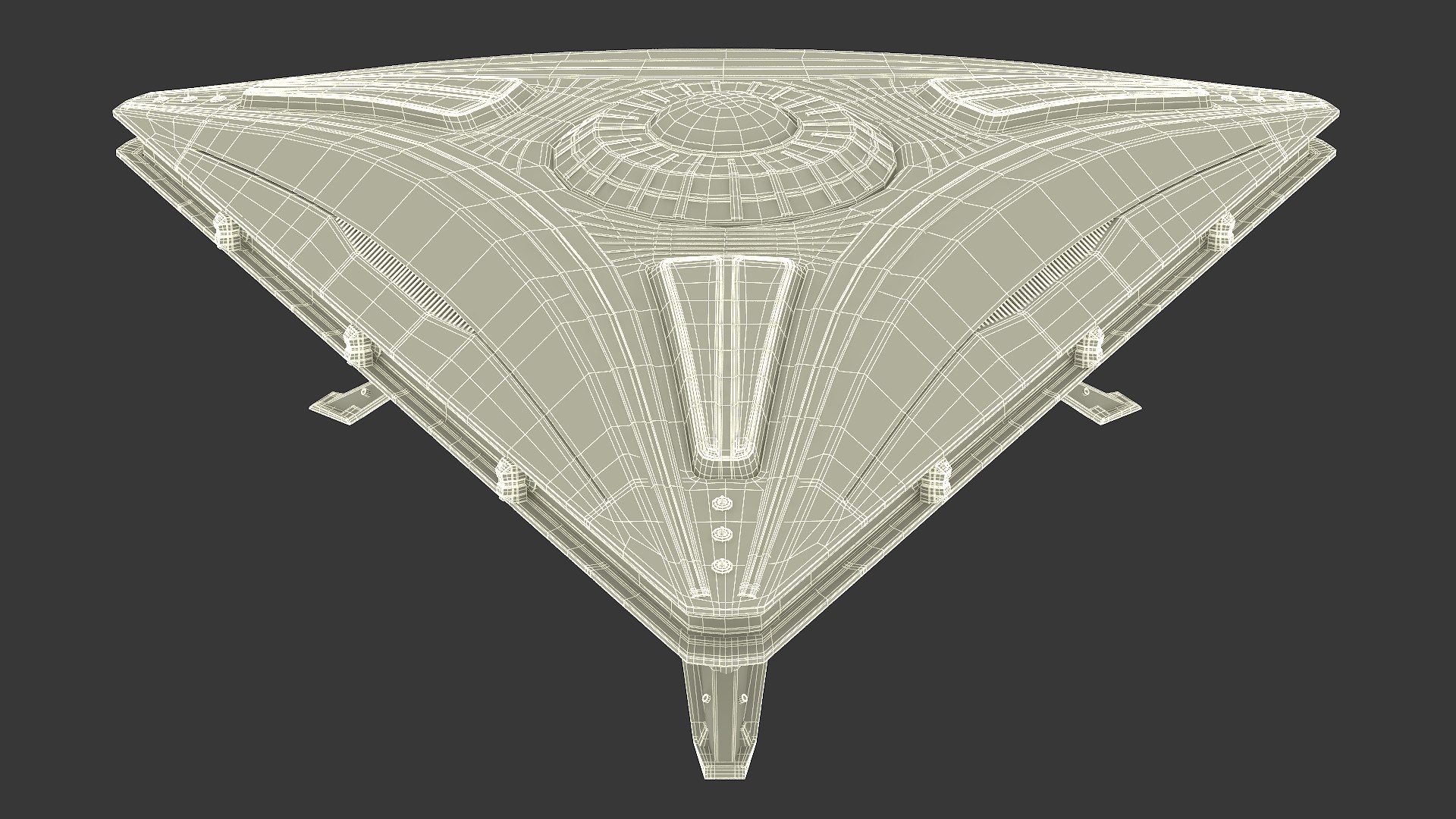3D Triangle UFO Ship - TurboSquid 2376828