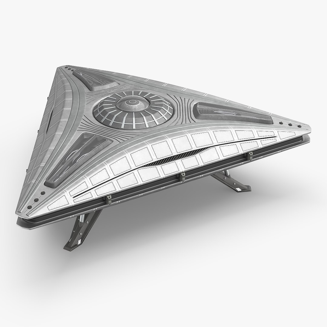 3D Triangle UFO Ship - TurboSquid 2376828, image size:1080x1080