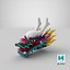 chinese dragon head 3D