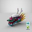 chinese dragon head 3D