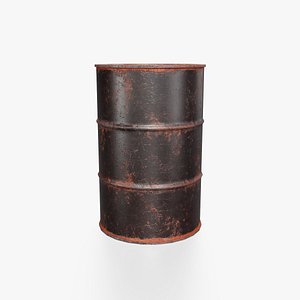 Steel Barrel - Black - Rusted