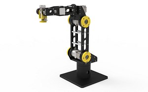 Manufacturable 6-Axis Robot Arm 3D