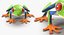 rigged frogs 2 3D