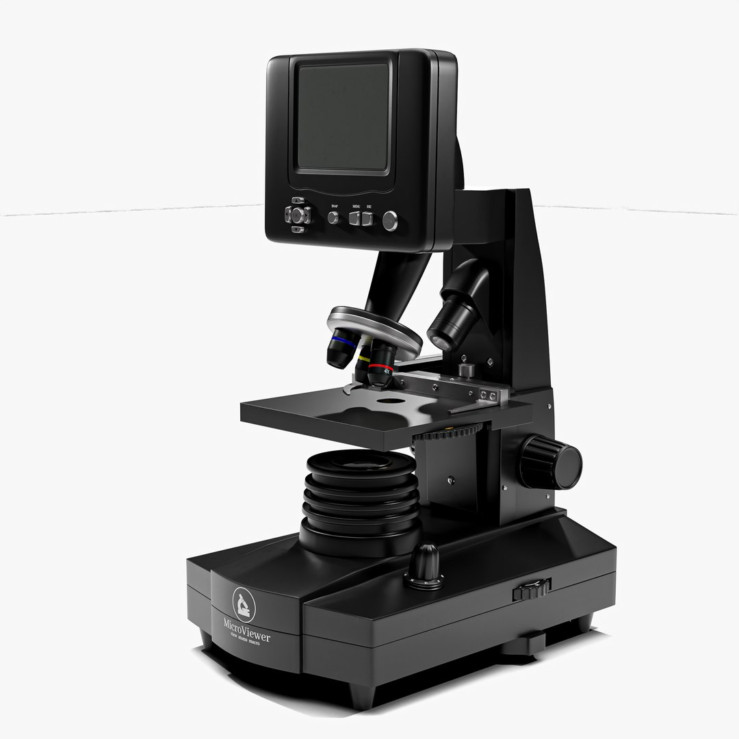 3D Digital Lab Student Microscope Model - TurboSquid 2216853