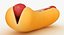 Cartoon Grill Hot Dog with Sauce