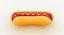 Cartoon Grill Hot Dog with Sauce