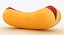 Cartoon Grill Hot Dog with Sauce