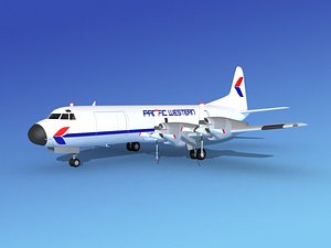 Lockheed L188 Electra II Pacific Western Cargo