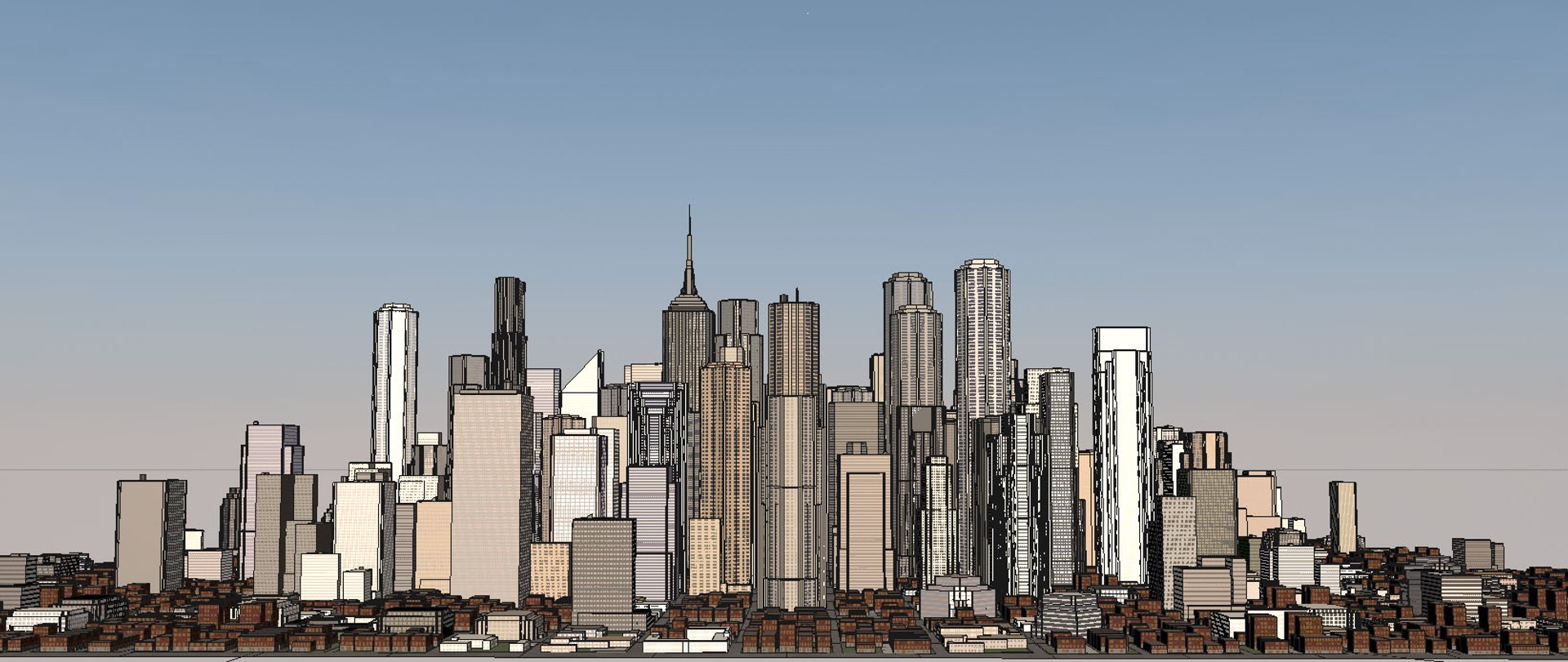 3D City Cityscape Model - TurboSquid 1308549