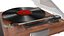 Retro-Radio und Plattenspieler