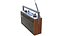 Retro-Radio und Plattenspieler